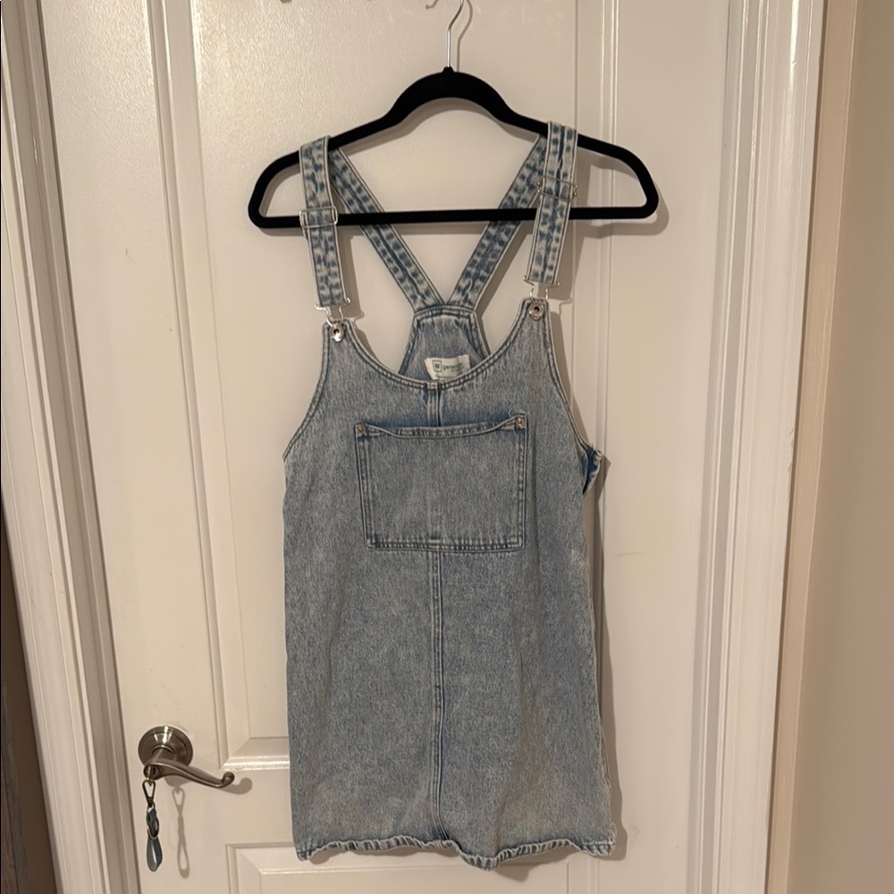 Denim Mini Overall Dress
